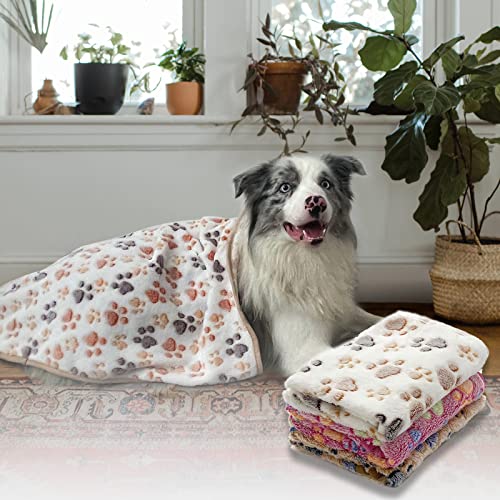 Peswety Dog Blanket for Small Dog Warm Soft Fluffy Fleece Cat Blanket for Winter Easy to Clean Pet Blankets for Dogs…