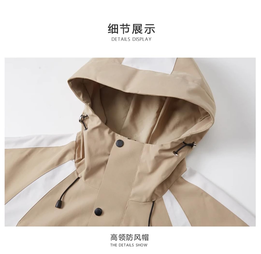 Ropa deportiva de montañismo para hombre, color sólido, para ocio, resistente al viento, transpirable, chaqueta de aventura