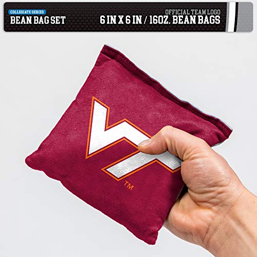 Image of NCAA College Dual Sided Bean Bags by Wild Sports, 8 Count, Premium Toss Bags for Cornhole Set - Great for Tailgates, Outdoors, Backyard