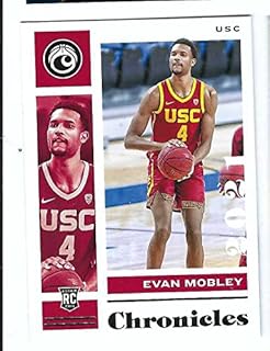 EVAN MOBLEY 2021-22 Panini Chronicles Draft Picks #2 Rookie Card RC USC Trojans Cleveland Cavaliers Basketball