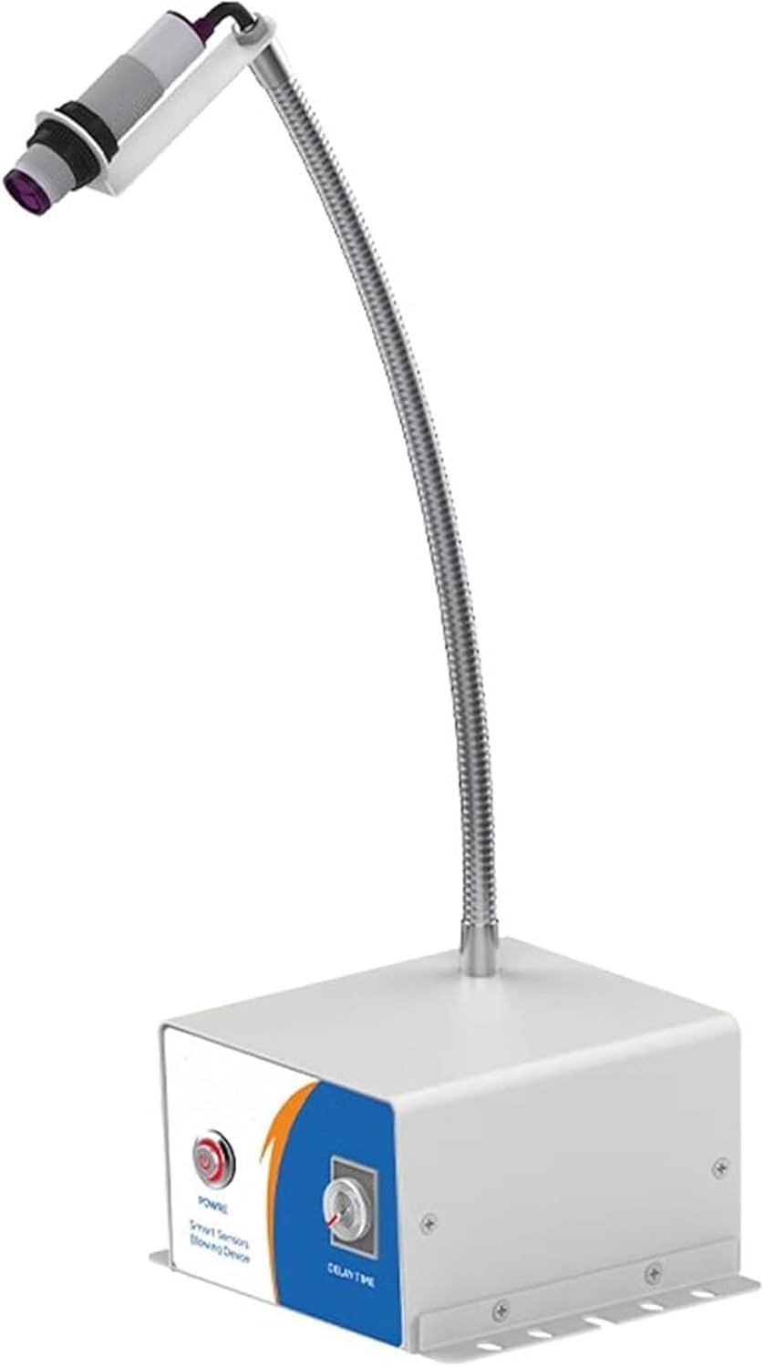 Anti Static Ionizer Static Eliminator with Automatic Induction Blowing Device,Ionizing Air Gun,Adjustable Blowing Time, for Industrial Static Removal(Standard with Bracket)