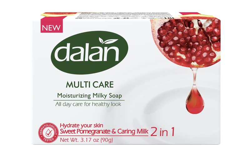 Multi Care Moisturizing Soap 2 in 1 (Sweet Pomegranate & Caring Milk, 6 Pack)