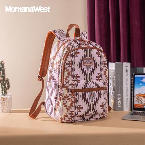 Image of Montana West Backpack Purse for Women Western Aztec Backpack Purse Lightweight Casual Daypack for Travel