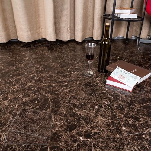 フロアタイル 大理石調 貼るだけ 【75枚セット 約9.6畳】 厚手1.8mm フローリングシート 置くだけ 防汚 防水 滑り止め 457mm×457mm 床シート 土足OK 初心者OK 床 ペット対応 浴室 玄関 廊下 DIY 取り付け簡単 リフォーム