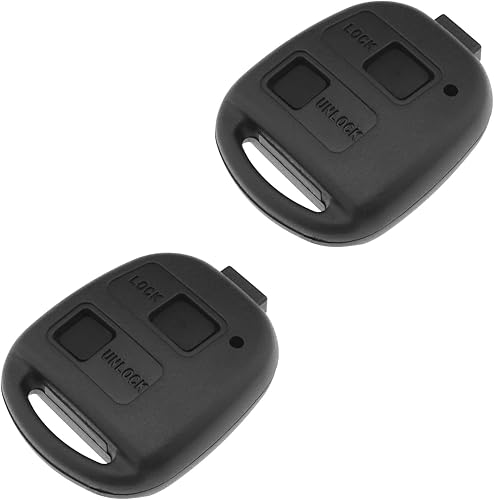 2 juegos de carcasa de repuesto para llave de automóvil con interruptores Mirco, almohadilla de botón compatible con Toyota