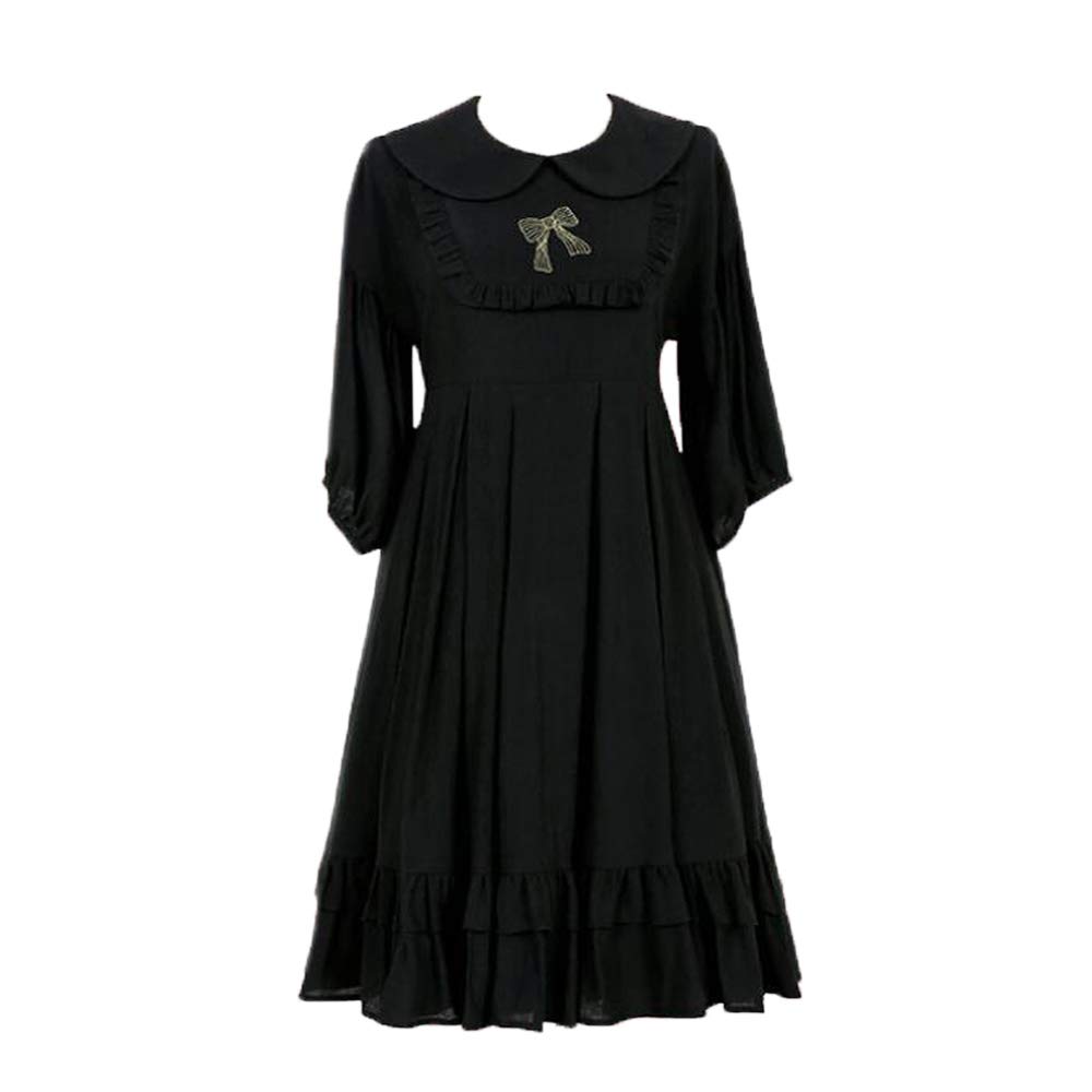 Girls Dress Japanese Style Women Cute Sweet Lolita Cosplay Half Sleeve Loose Princess Dresses