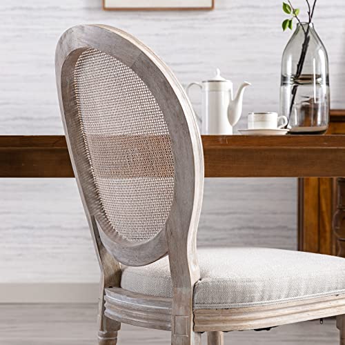 Guyou-Farmhouse-Dining-Chairs-Set-of-2-Upholstered-Dining-Room-Chairs-with-Round-Rattan-Back-French-Country-Accent-Chair-Side-Chairs-with-Distressed-Wood-Frame-for-Kitchen-Living-Room-Beige 51yPtkd8FfL