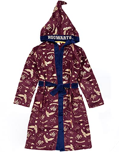 Harry Potter Dressing Gown Kids Red Or Blue Options Pyjama Robe 11-12 Years #TOP1