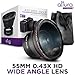 Altura Photo 55MM 0.43x Professional HD Wide Angle Lens w/Macro Portion for Nikon Cameras with DX NIKKOR 18-55mm f/3.5-5.6G VR and 55MM Sony E Lenses