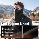 LONGLONG Winter Neck Gaiter Warmer Windproof Fleece with Non-Slip Toggle - Image 5