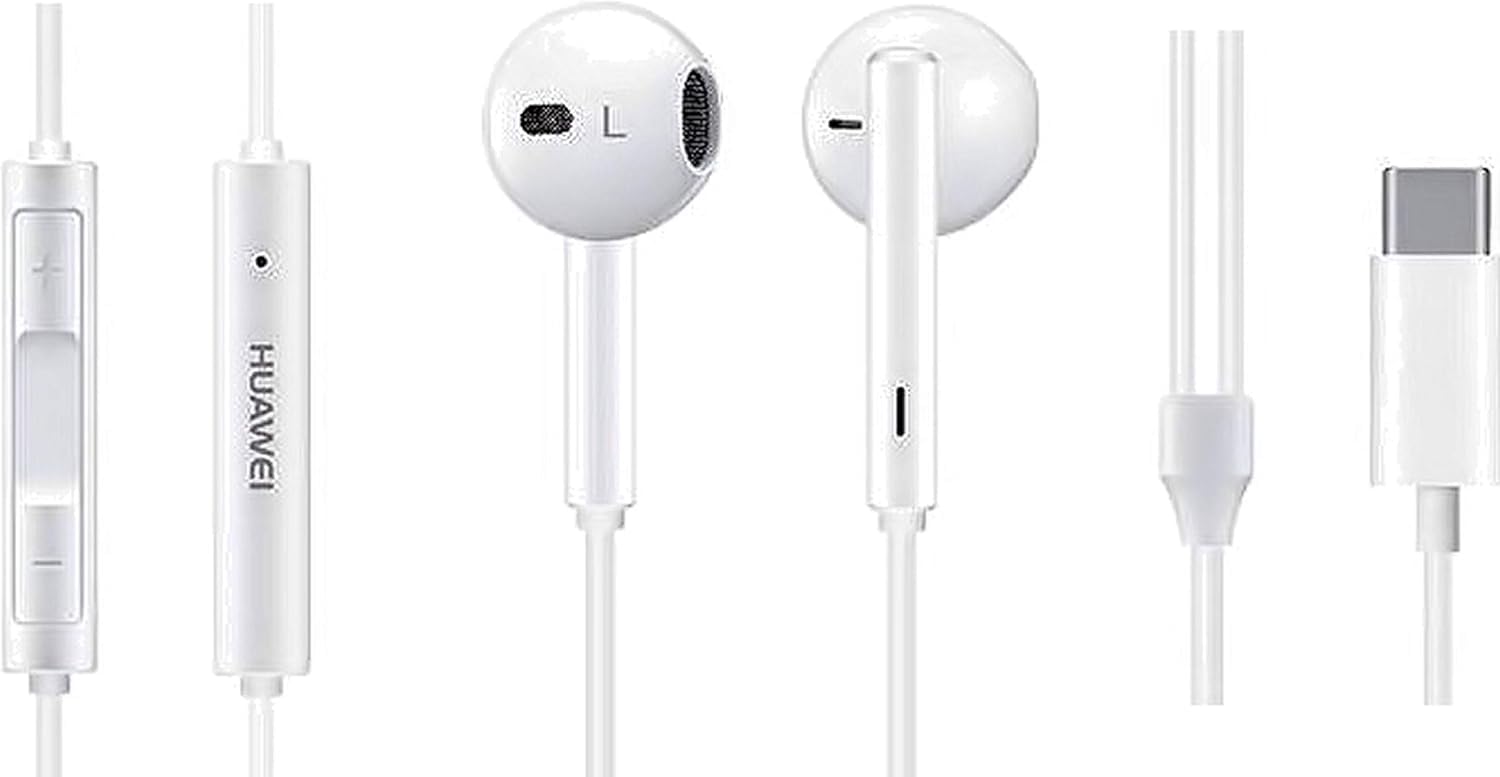 Original Huawei Type-C Mate Honor 9 Plus CM33 Stereo Microphone Earphones