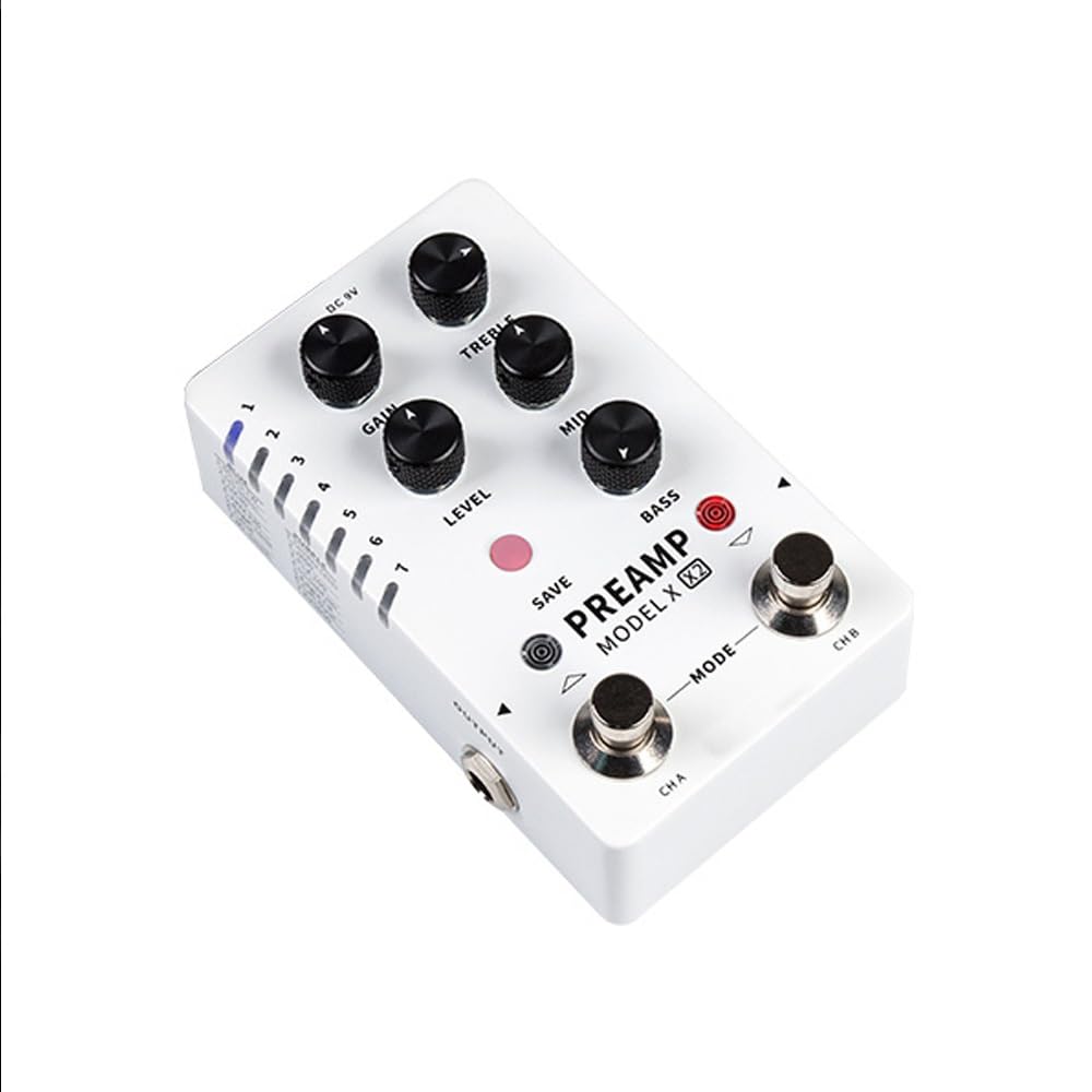 PREAMPLIFICADOR MODELO X2 Efecto, escenario frontal digital simple, guitarra bajo doble paso pin simple