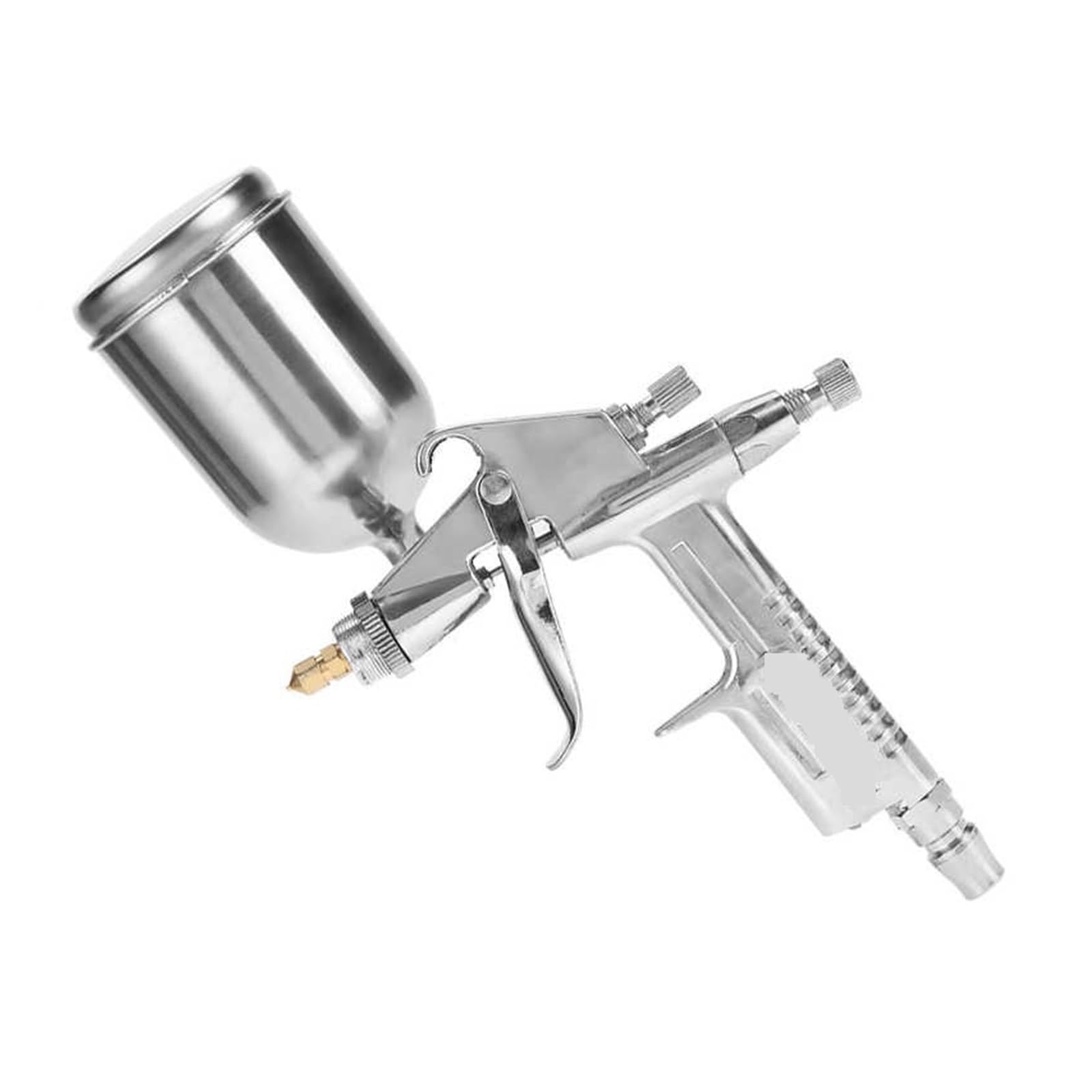 zestaw pistoletów pneumatycznych, Profesjonalny pistolet natryskowy 0,5 mm dysza 125 ml Mini pneumatyczny pistolet natryskowy do naprawy lakieru samochodowego