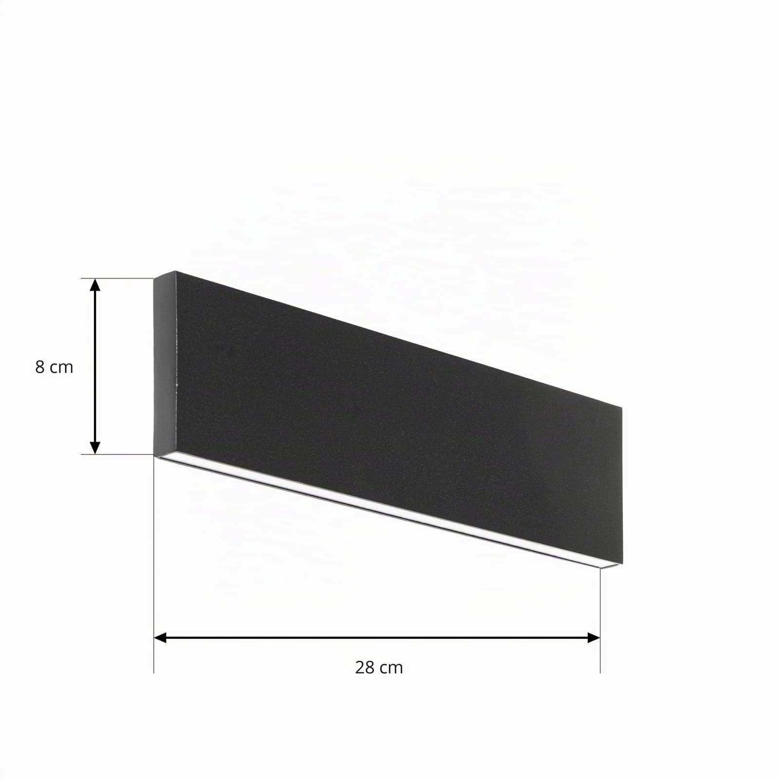 Lindby LED Wandleuchte, Wandlampe Innen Ignazia (Modern) in Schwarz aus Metall (2 flammig) - Wandstrahler Wandbeleuchtung Schlafzimmer/Wohnzimmer Wohnzimmerleuchte