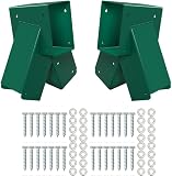 2Pcs A-Frame Swing Set Brackets, Wooden Swing Hardware Bracket, Playground Equipment Parts, Green(Screws...