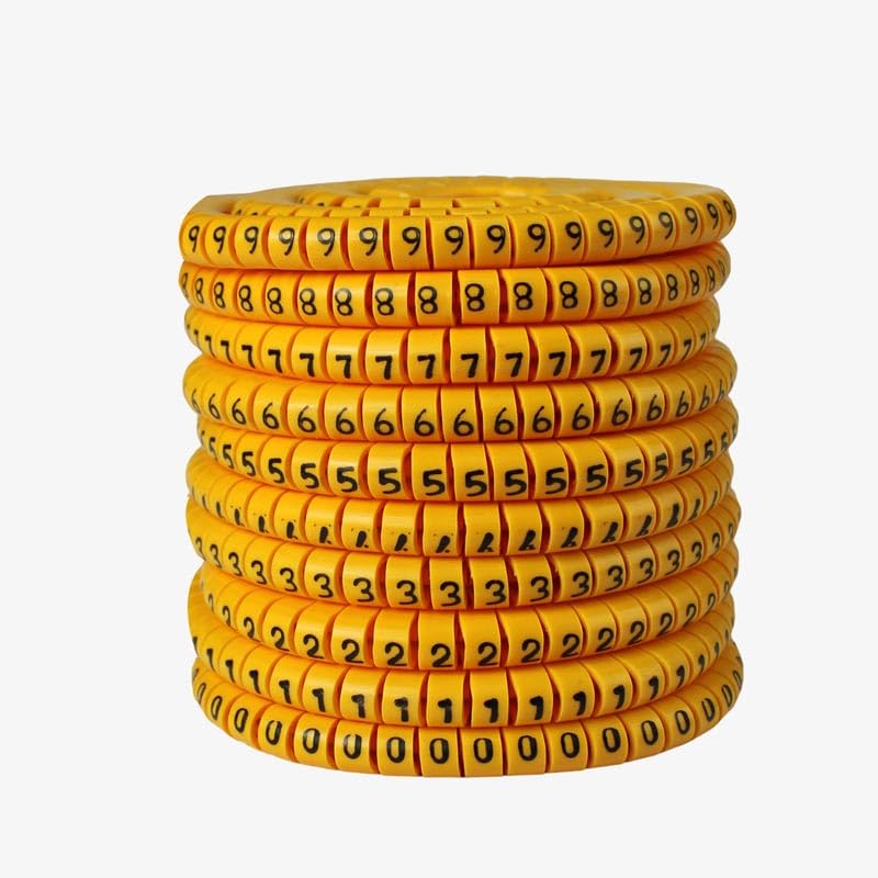 Cable Marker 2.5 sq mm PVC Ferrules Numbers 0-9 (each 100) - Self Locking-image-47