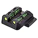 HIVIZ unisex adult HiViz MPLW11 Interchangeable LITEWAVE Rear Handgun Sight for Smith Wesson M P Full Size Compact E, Green, Red, and Black, One Size US