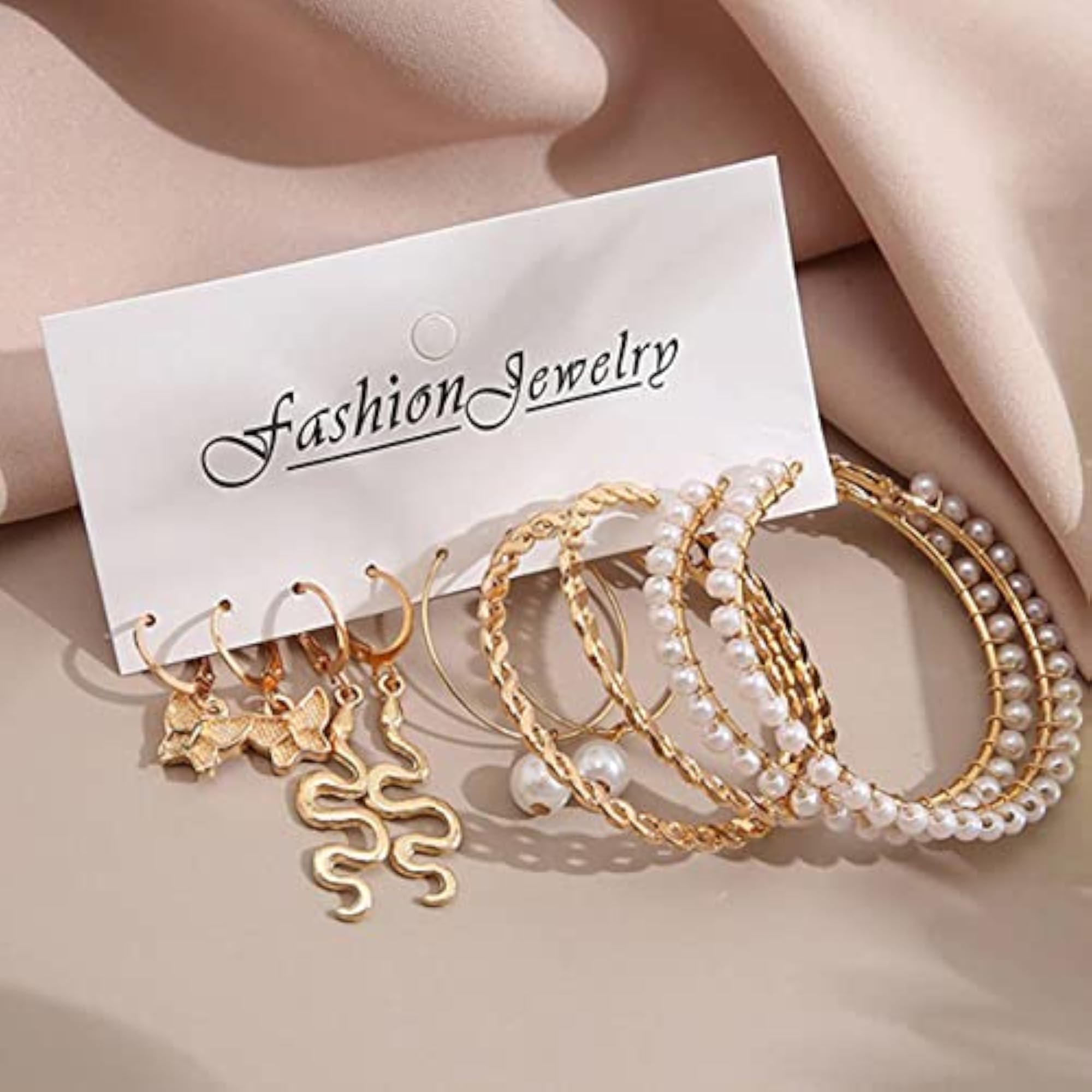 Gold-Plated Drop Earrings JG-PC-ERG-8667