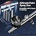 Air Brush 0.3mm Gravity Feed Dual-Action Airbrush Paint Spray Gun Kit Set Airbrush Kit Air Brush Painting Set for Nails Painting Art Craft