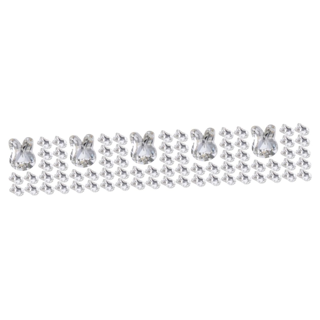 SHERCHPRY 5 Set Gioielli Con Diamanti Per Unghie Strass Per Unghie Carino Bunny Adulti Certamente Conigli Ciondoli Per Unghie Alla Moda Ciondoli Per Unghie Penzolanti Cristallo 20 Pezzi*5