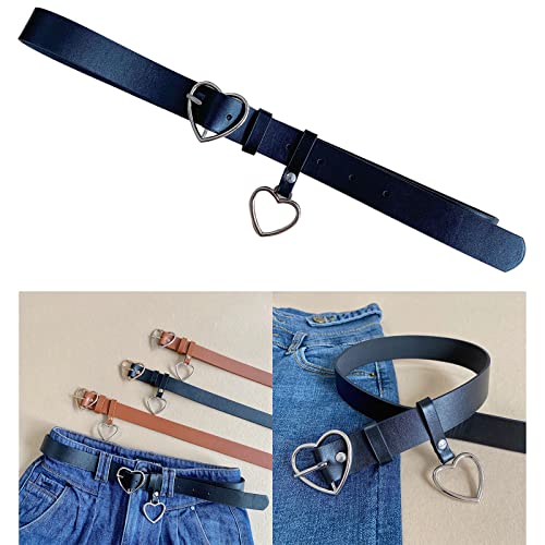 appuivbt Pants Belt Heart Buckle Belt Woman Western Leather Belt Hollow Heart Belt Jeans Belt Jeans Waistband Waist Belt2