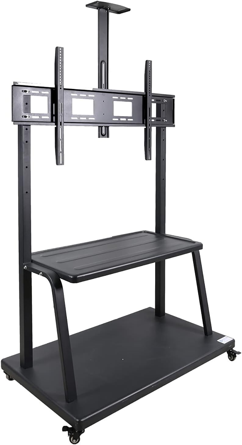 OLSKFUH Rolling Tv Stand, Mobile Tv Cart, Mobile Tv Stand, Tv Universal Stand Floor Mobile Cart Monitor Hanger,