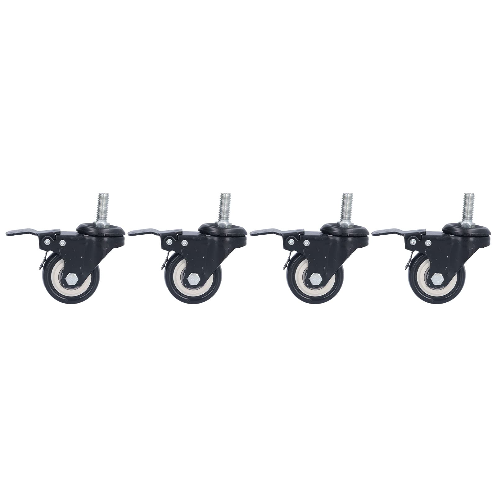 ZGUOUZANTYE 4 Pcs Stem Casters Heavy Duty Industrial Wheels