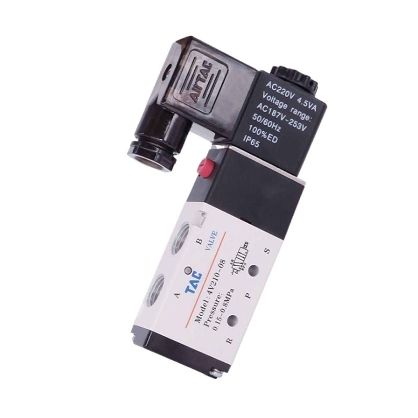 Électrovanne pneumatique 4V210-06 DC12V de commande directionnelle pour circuit d'air