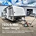 SuperHandy Electric Trailer Dolly – 24V 800W Heavy Duty Motor, Adjustable Thumb Throttle, Reverse/Drive Switch (6 Wheel, 7500 lb)
