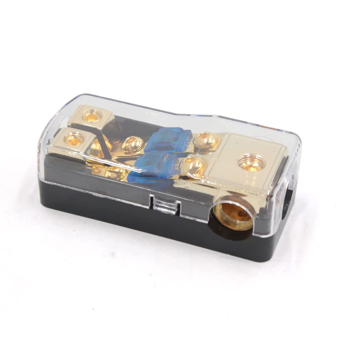 IEUMJNAT 60A Audio AGU Style 1 In 2 Out Circuit Breaker Fuse Holder Amplifier for Car