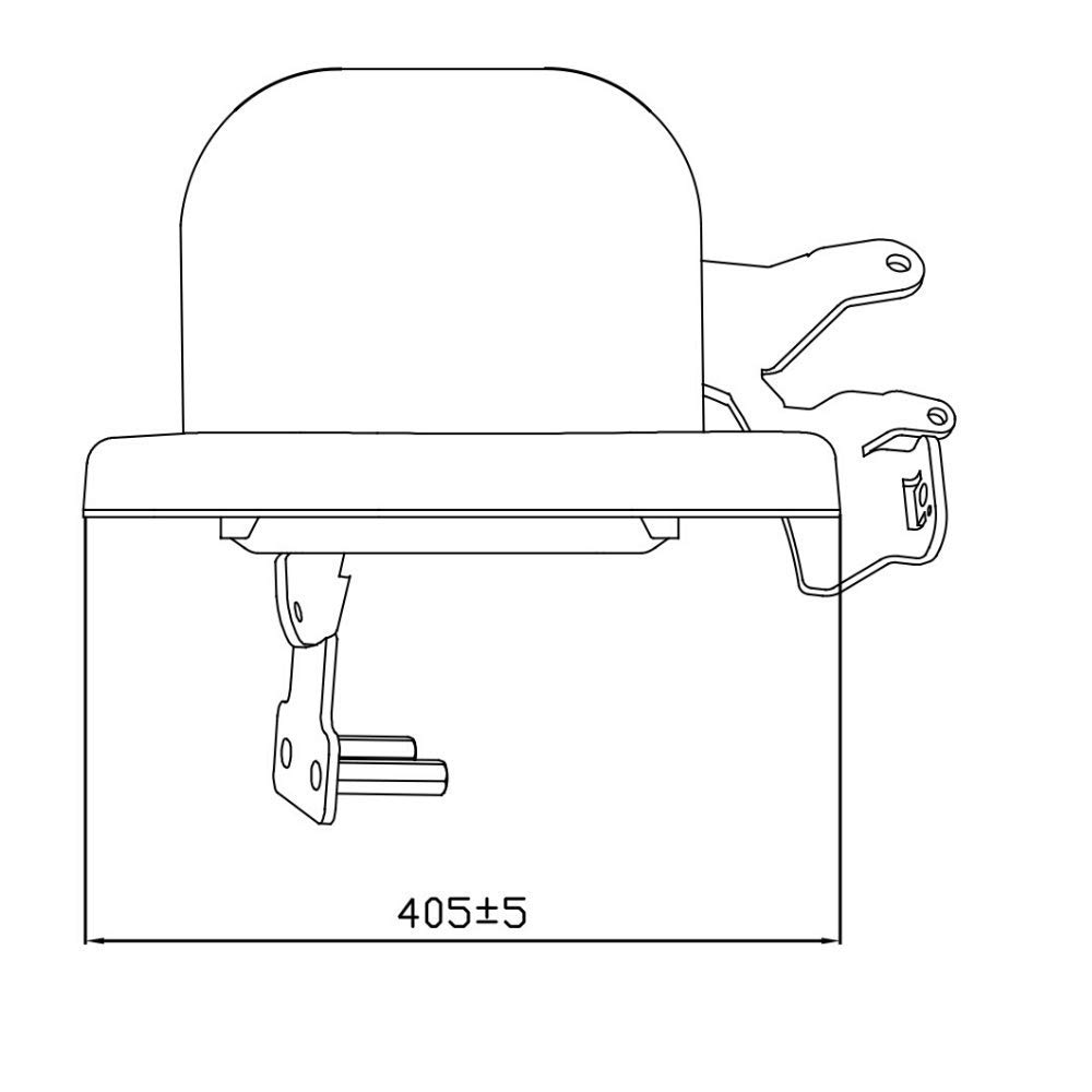 Siège passager en PVC pour John Deere séries 5E, 5M, 6E ou 6100D LVB25717, RE250427 avec ceinture automatique à 2 points, pliable, marron