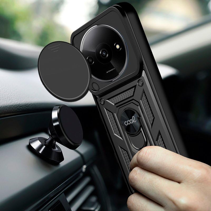 Cool Case for Xiaomi Redmi A3 Hard Ring Black