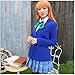 Lifeye Anime Love Live Cosplay Costume Students School Uniform Blue Coat with Skirt and 3 Bowknots