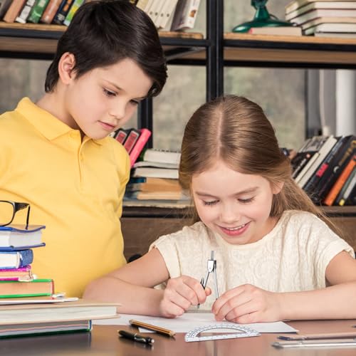 Ensemble de mathématiques géométriques Zonon avec rapporteur 180 degrés et compas - 7