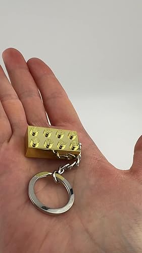 LEGO Gold 2x4 Stud Key Chain : Amazon.in: Bags, Wallets and Luggage
