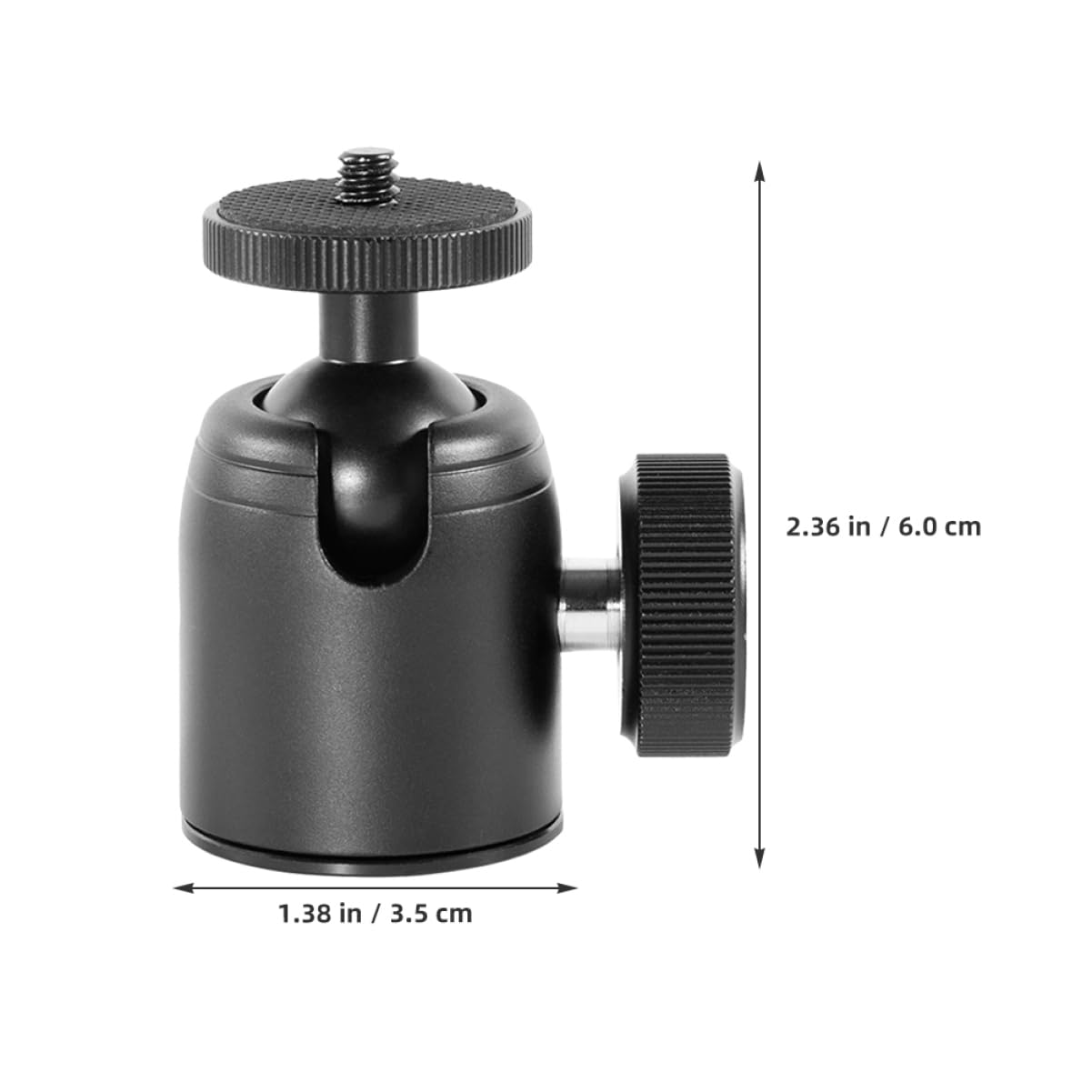 ARTIBETTER 2Pcs Metal Rotating Ball Head for Tripod Mount Compatible with Cameras and Projectors Compact and Lightweight for Travel and Outdoor Sports Recording Stable and Reliable