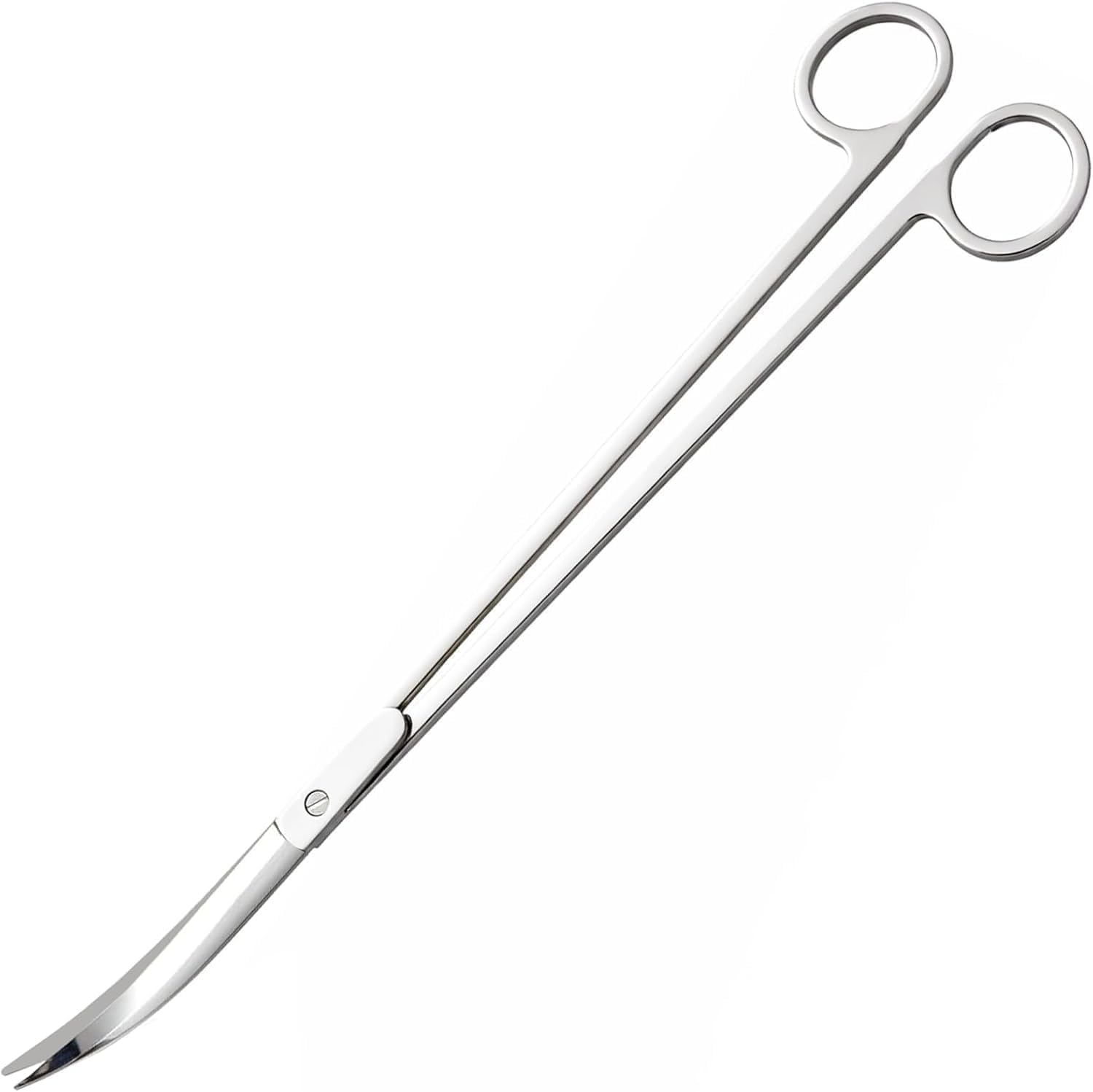 25cm Stainless Steel Aquarium Scissors Long Fish Tank Plant Scissors Curved Aquarium Plant Trimming Fish Tank Cleaning Tool