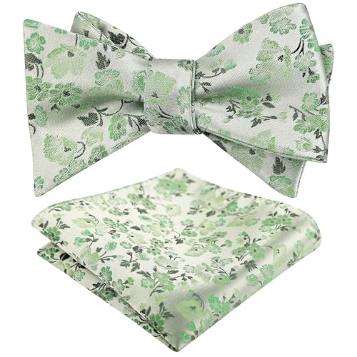 Image of Alizeal Mens 2pcs Floral Bow Tie Set