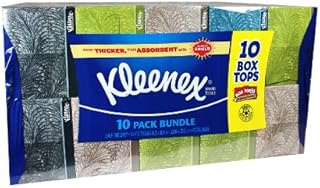 Kleenex 2-Ply White Facial Tissue, 10-Pack Bundle, 160 Count