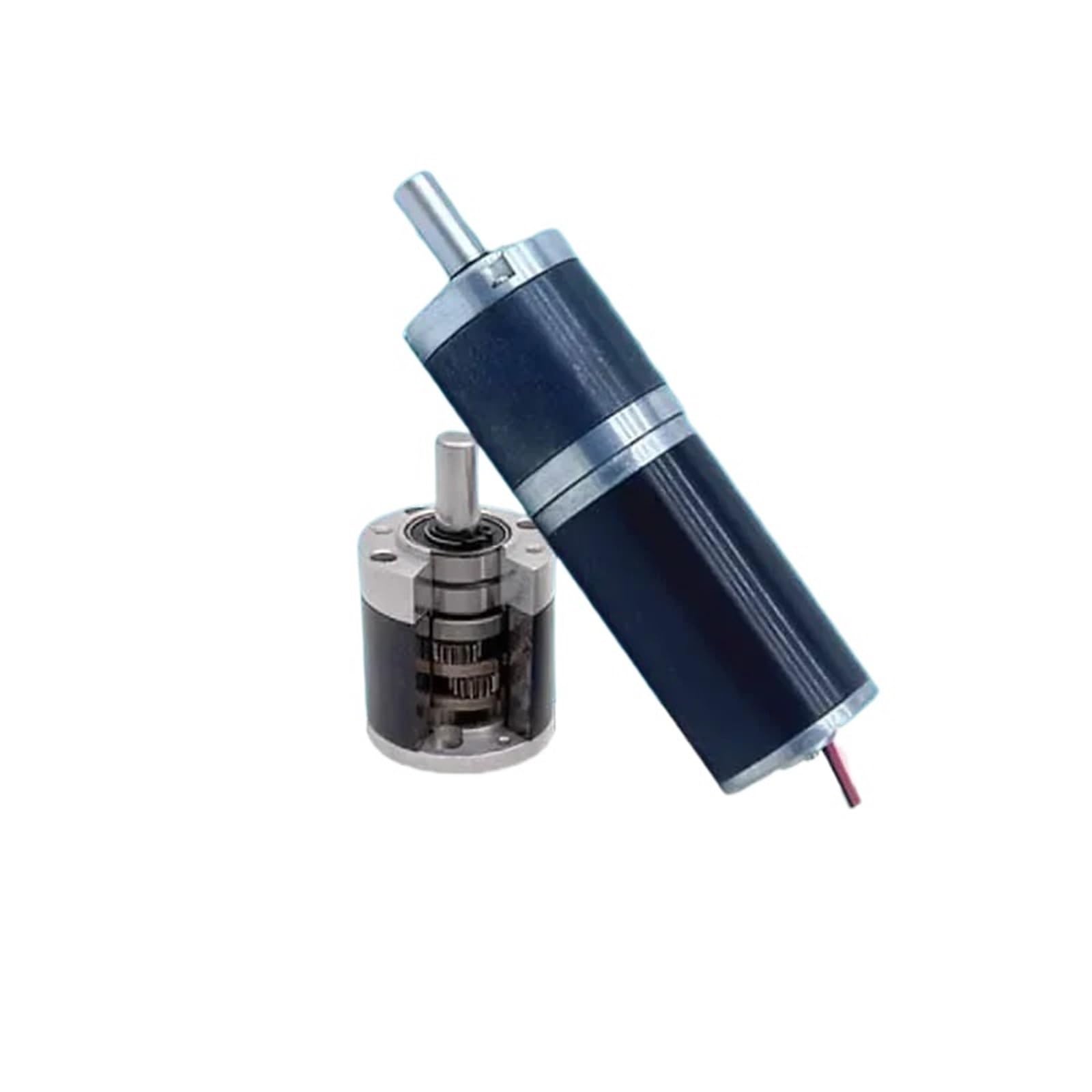 Mini motorreductor planetario de 12 V/24 V, 32 mm, reductor de velocidad ajustable, alto Tq, bajo nivel de ruido, motor de escobillas de carbón de avance/retroceso.(With bracket 6mmaxis,80R,12V motor)