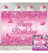Happy Camper Swirls Tent Sign Decor for Kids & Birthdays Indoor/Outdoor Favor Supplies