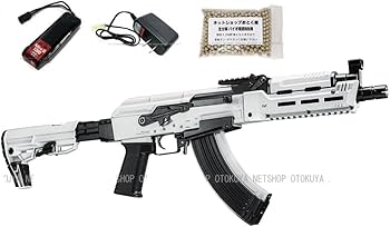 Amazon.co.jp: □フルセット□ 次世代電動ガン AKホワイト