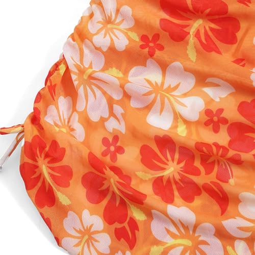 Teens Girls Flower Swimsuit 3 Piece Bathing Suits Cute Quick Dry Bikini Tankini Sets with Cover Ups Beach Skirt4