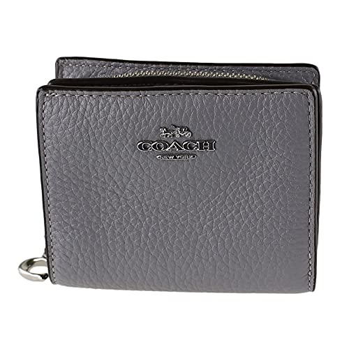 Coach Pebble Leather Snap Wallet Style No. C2862 Granite #TOP1