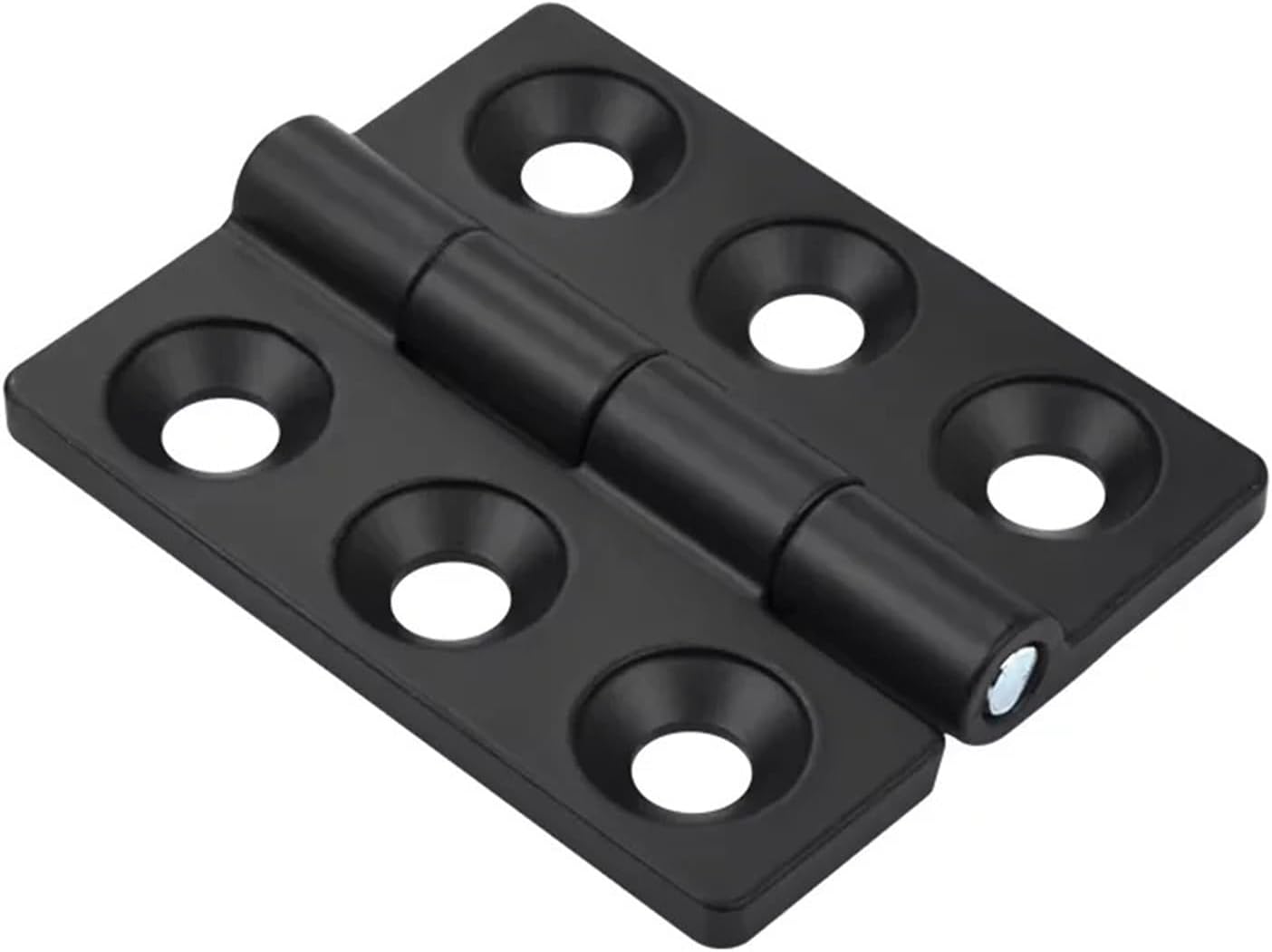 Zinc Alloy Fastening Hinge for Industrial Electrical Heavy Machinery Equipment Hinges 1Pcs(Chrome Flash,80X65)