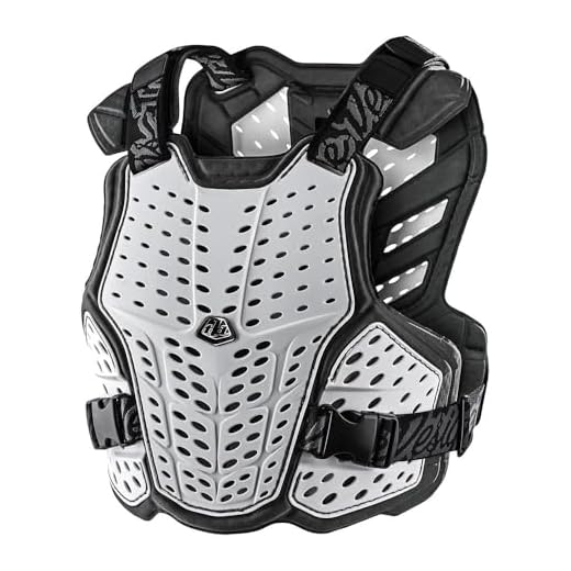 Troy Lee Designs Rockfight Chest Protector, Solid White, Medium/Large