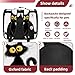 otnrnondcl Cartoon Black Cat (3) Transparent Pet Carrier for Travel Hiking for Kitty Small Dog