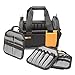ToughBuilt - 12" Modular Tote Tool Bag | 61 Pockets and Loops, Electrical/Maintenance Tool Carrier, Durable Padded Handle, 3 Removable Pocket Dividers, Storage Organizer/Tool Box (TB-81-12)