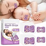 30pcs Mouth Tape Cinta Bucal para Dormir TapóN de Ronquido Mejora la Calidad del Sueño, Promueve la Respiración Nasal Cómoda Parche Corrección boca para Niños y Adultos con Diseño Ergonómico (Fase 2)