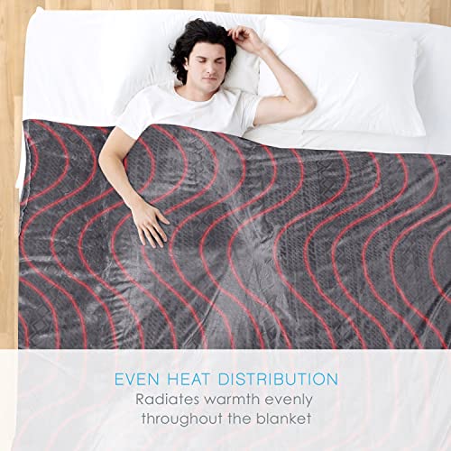 Pure Enrichment PureRelief Deluxe Heated Blanket - 10 Heat S